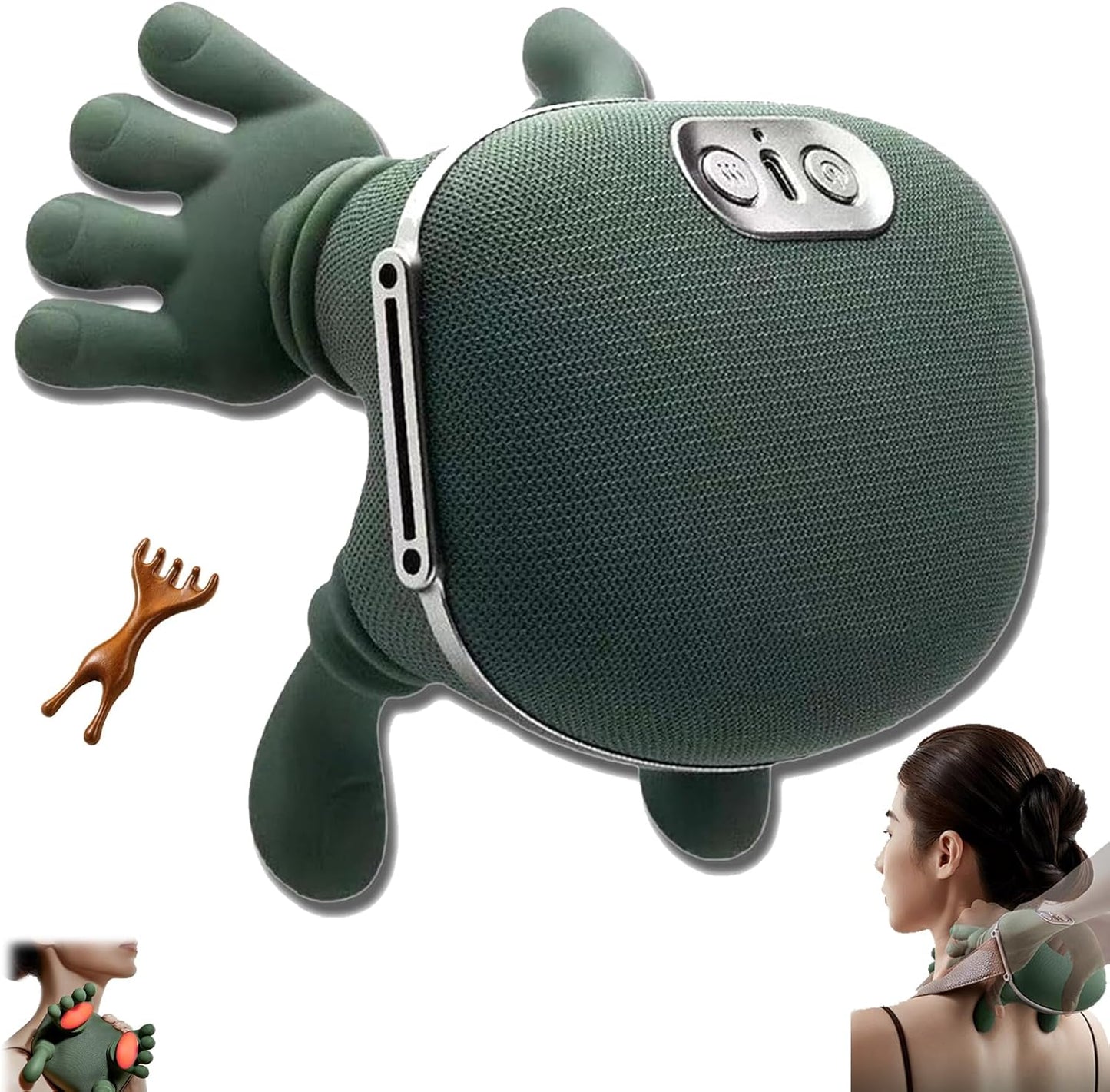 New Neck Massager Kneading Shiatsu Shawl Neck and Shoulder Massager Imitating Human Manual Massage Fatigue Relief Relax