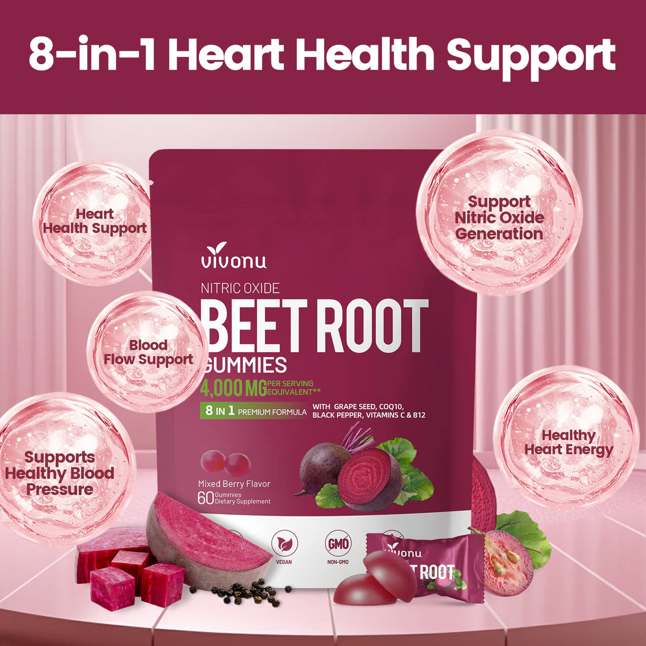 8-in-1 Super Beetroot Gummies