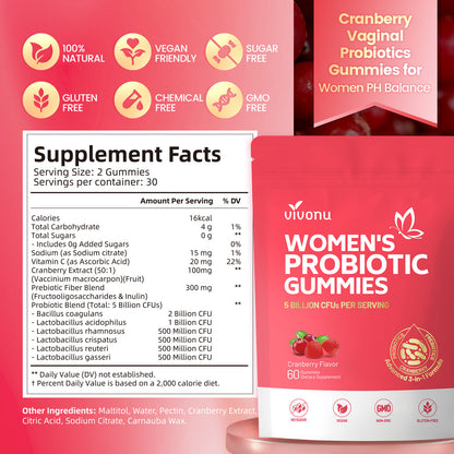 Women’s Probiotic Cranberry Gummies