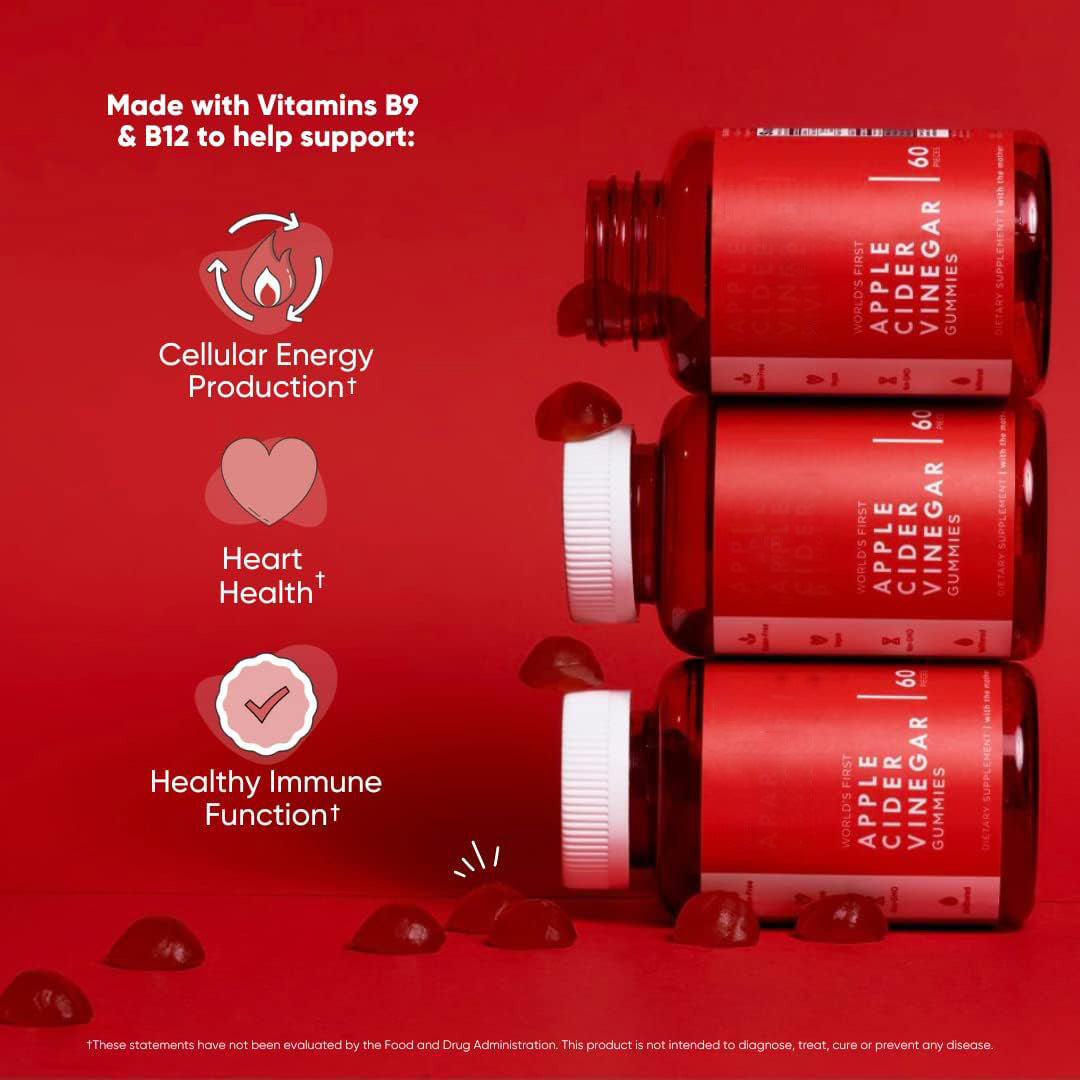 World's First 3-in-1  Apple Cider Vinegar, Ashwagandha+, Pre+Post Probiotics Gummies = Dreamy Sleep Gummies