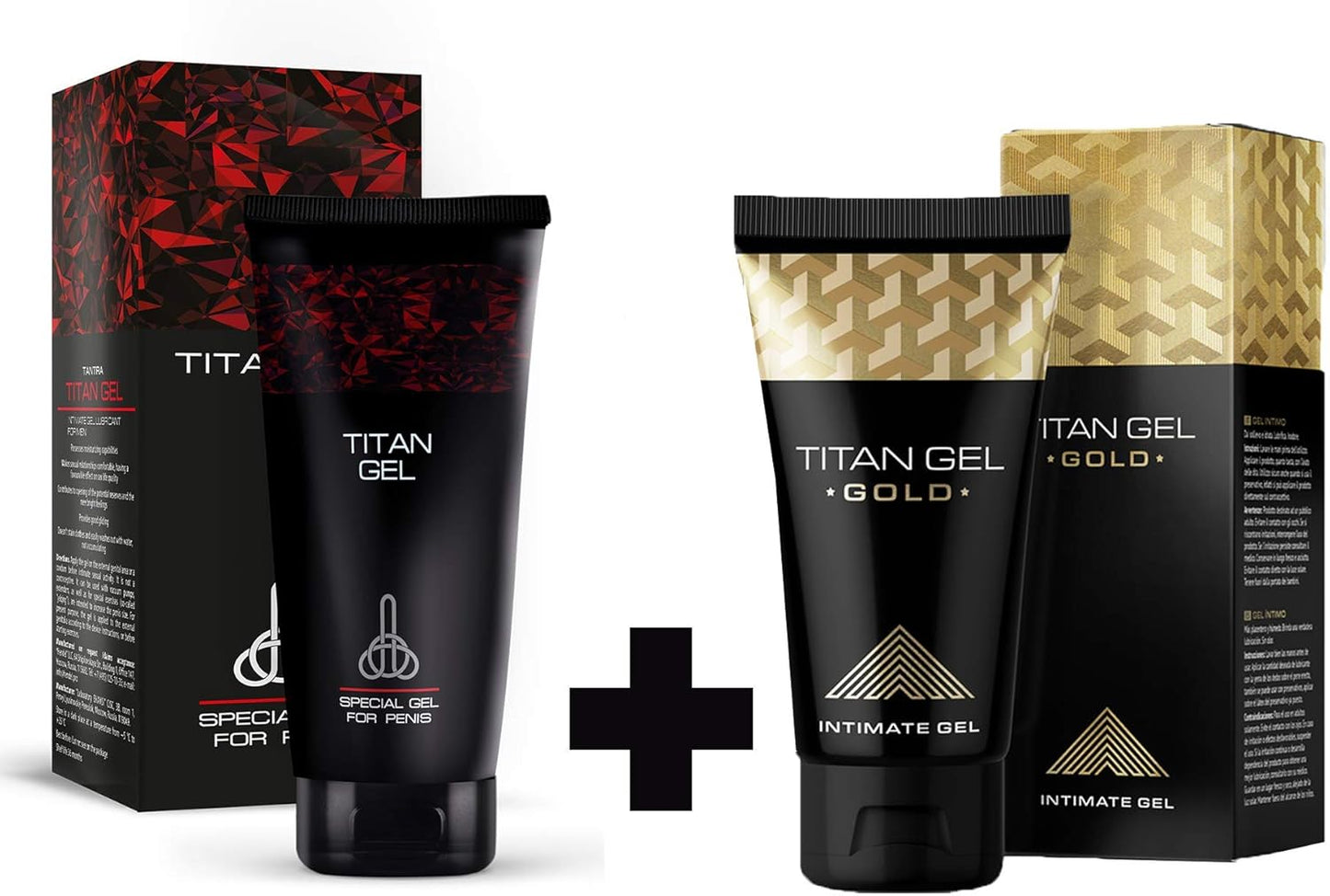 Titan Gel Gold, Red  Provocative– Special Gel for Men