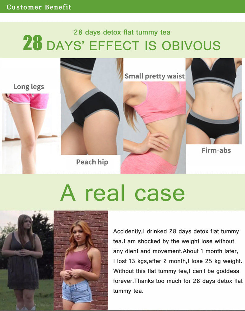 28 days detox 28days Slimming tea flat tummy tea