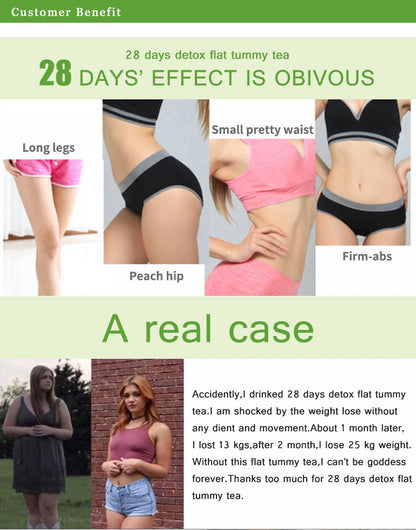 28 days detox 28days Slimming tea flat tummy tea