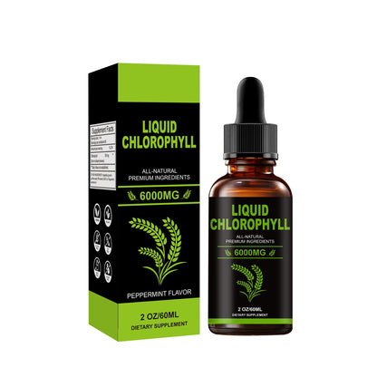 Mint Flavor LIQUID CHLOROHYLL Drops 60ml