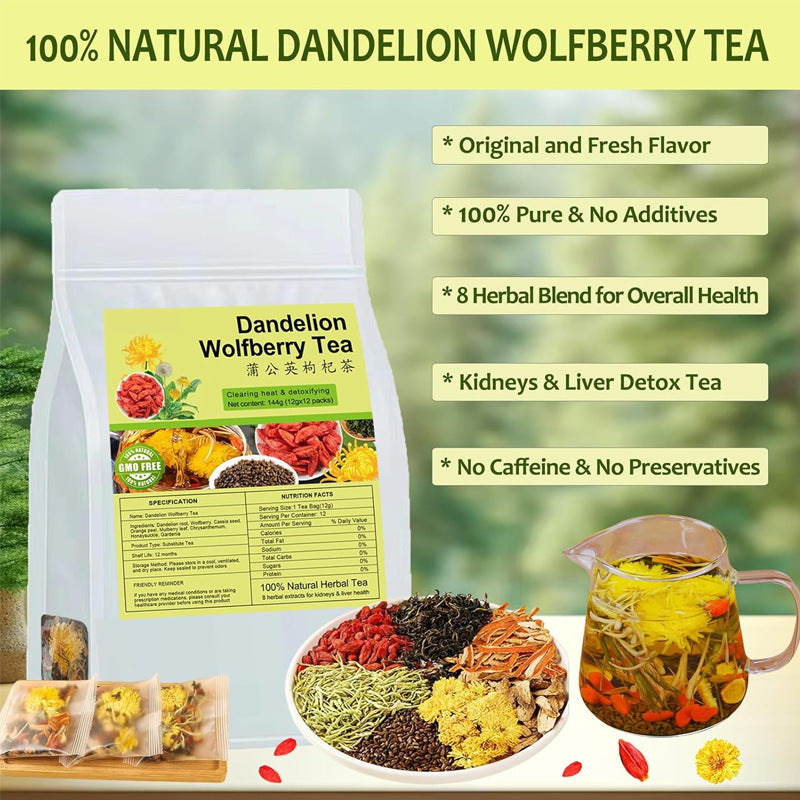 Dandelion Wolfberry Tea Kidney Liver Detox