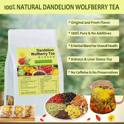 Dandelion Wolfberry Tea Kidney Liver Detox