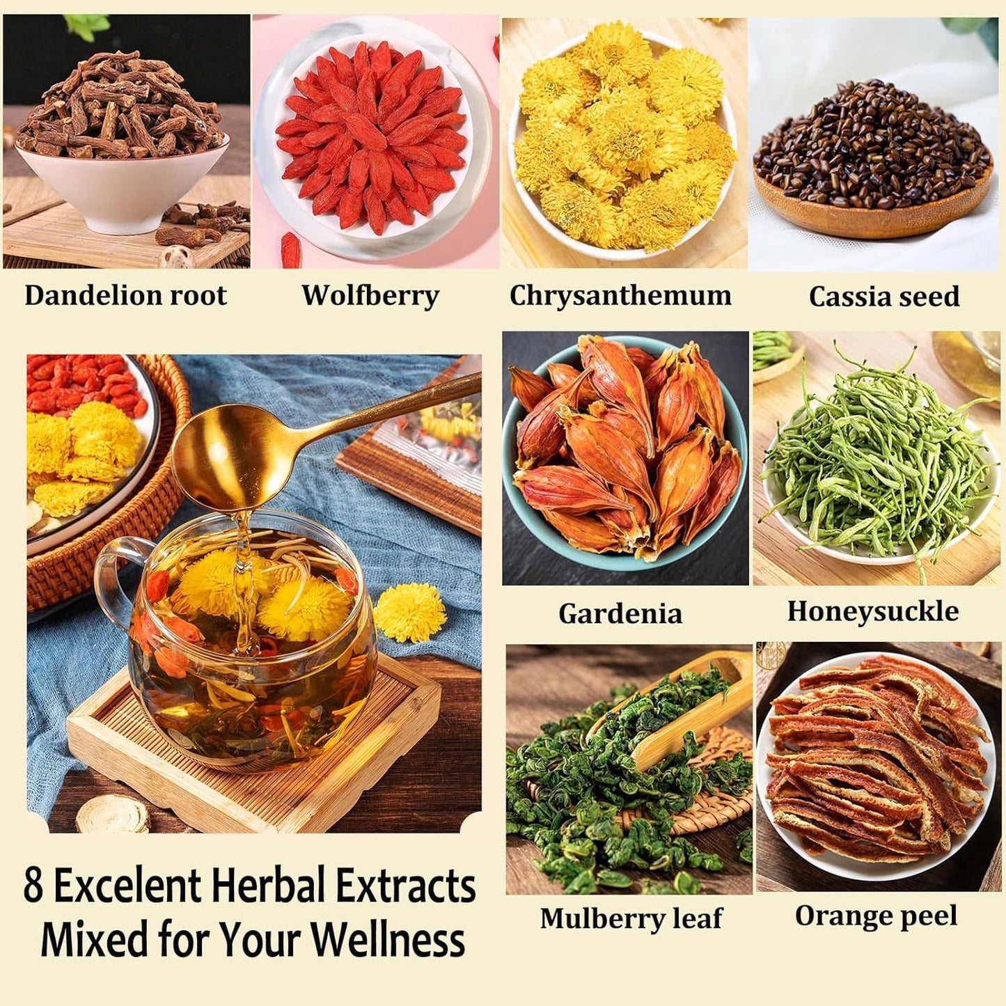 Dandelion Wolfberry Tea Kidney Liver Detox