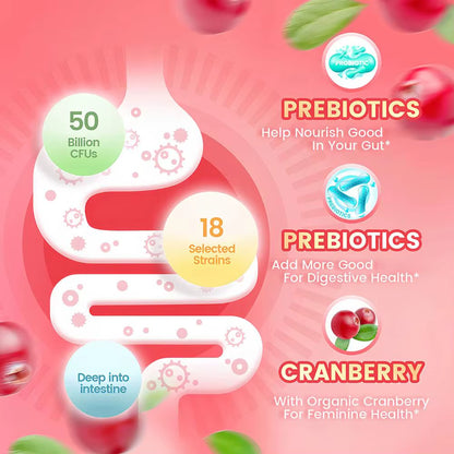 Women'S Probiotic Cranberry Gummies // 60 Lutein Gummies Combo
