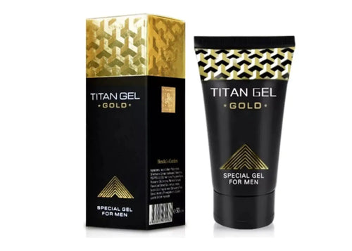 Titan Gel Gold, Red  Provocative– Special Gel for Men