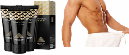 Titan Gel Gold, Red  Provocative– Special Gel for Men